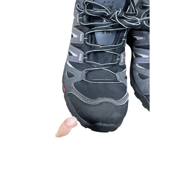 Salomon Gore-Tex Contagrip mens black hiking trail running sneakers 10 SKU 9359 - Picture 15 of 16